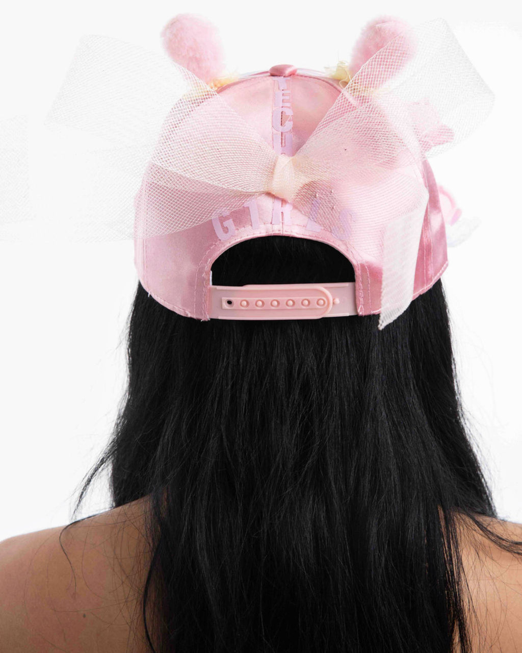 BABY PINK BUNNY HAT DUO SET