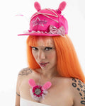 HOT PINK BUNNY HAT DUO SET