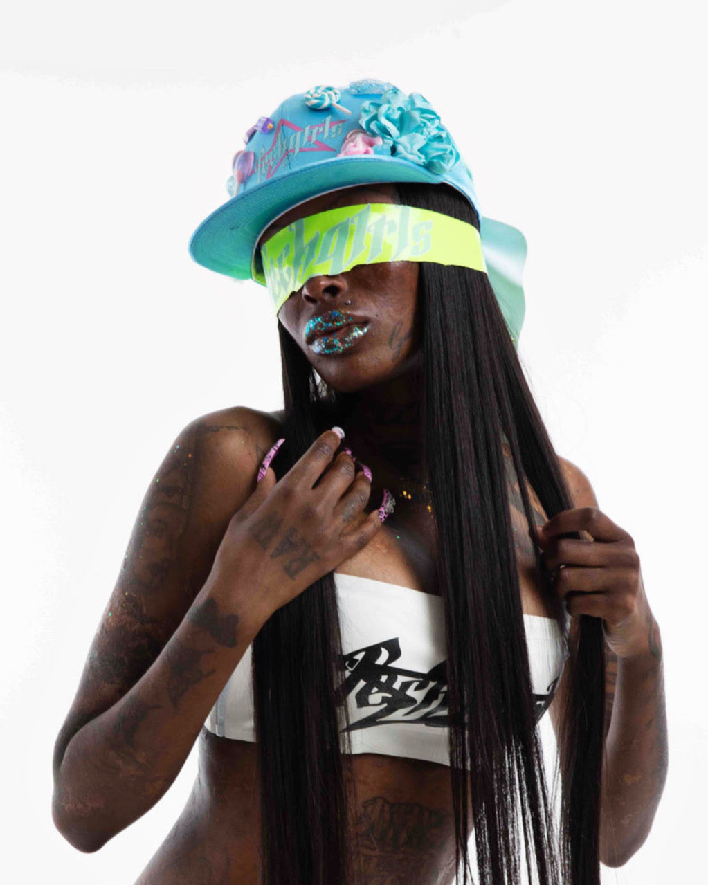 BLUE CANDY HAT