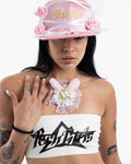 BABY PINK BUNNY HAT DUO SET