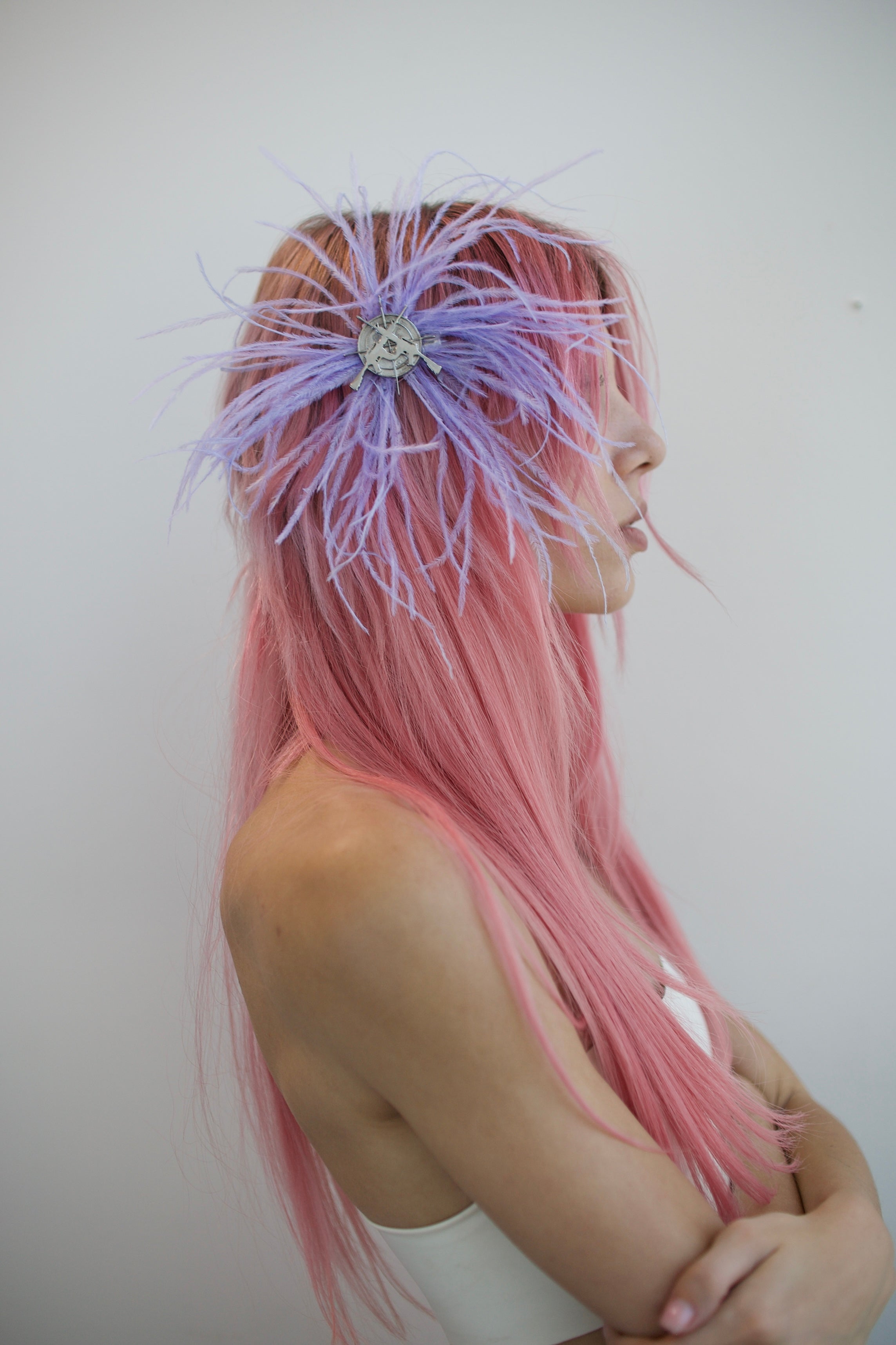 LILAC FEATHER ACCESSORY