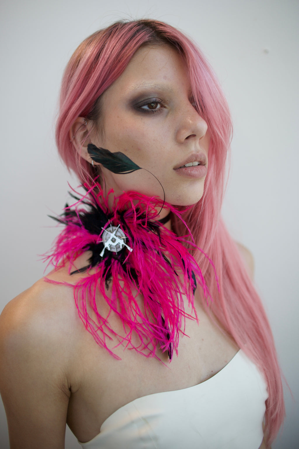 HOT PINK FEATHER ACCESSORY