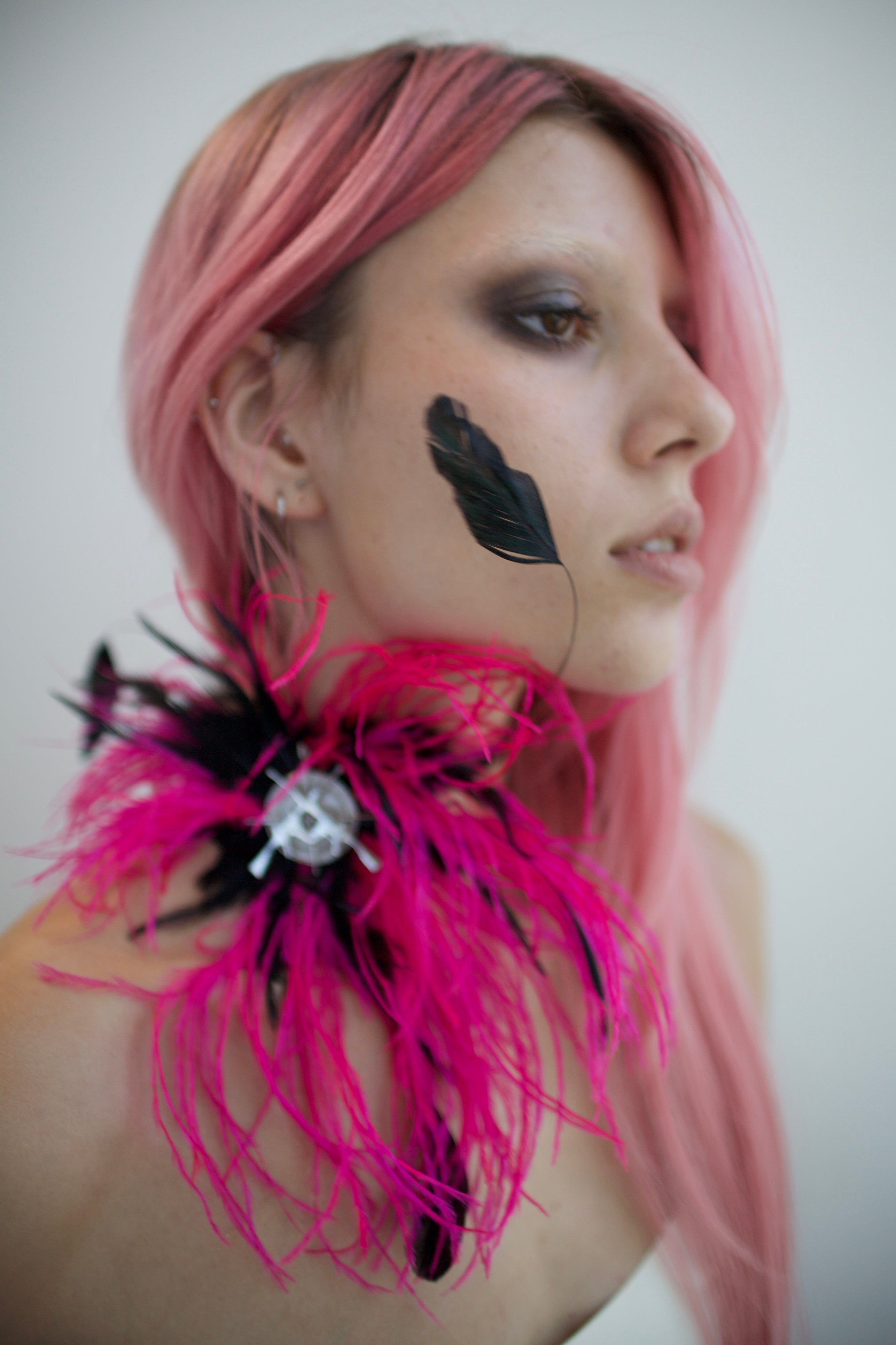 HOT PINK FEATHER ACCESSORY