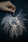 BEIGE FEATHER ACCESSORY