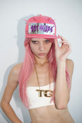 PINK BRACKET HAT