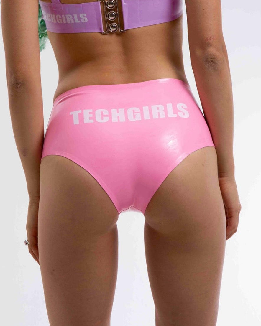 LATEX TECHG1RLS BOOTY SHORTS