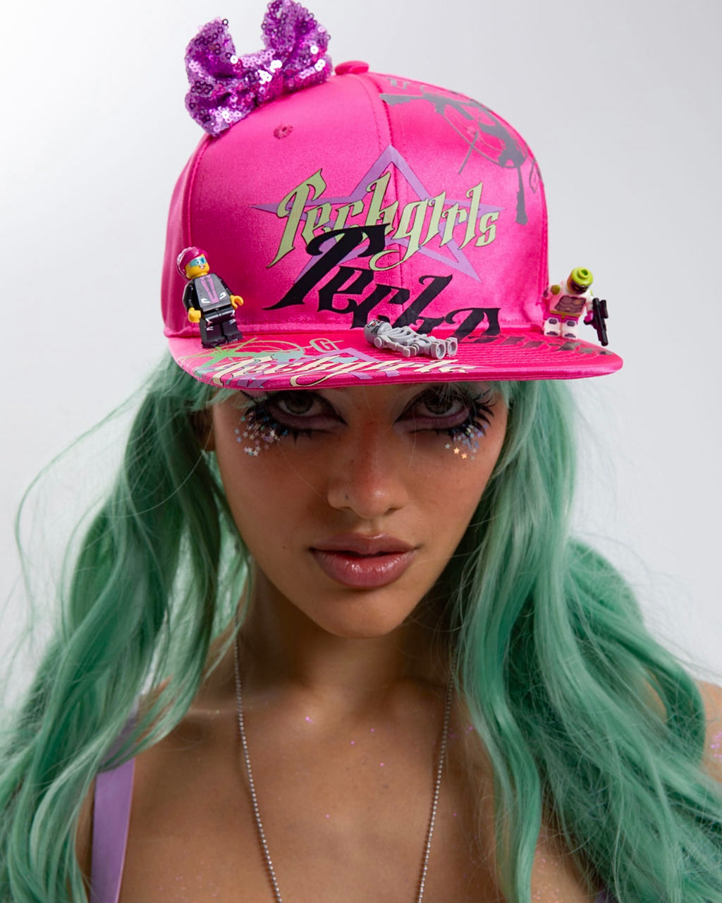 HOT PINK LEGO HAT