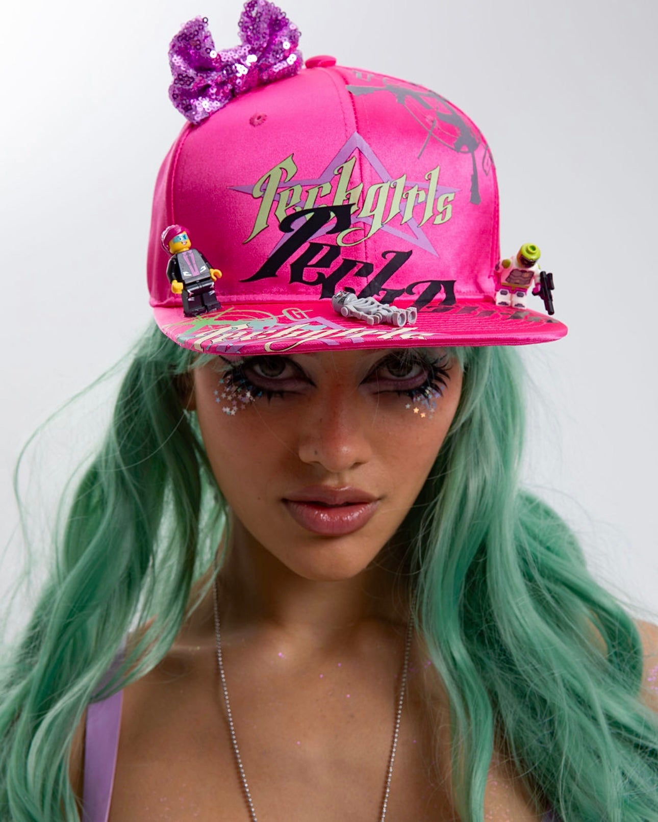 HOT PINK LEGO HAT